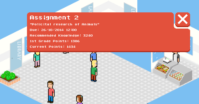 Receiving information about an upcoming assignment.